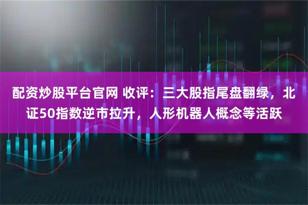 配资炒股平台官网 收评：三大股指尾盘翻绿，北证50指数逆市拉升，人形机器人概念等活跃